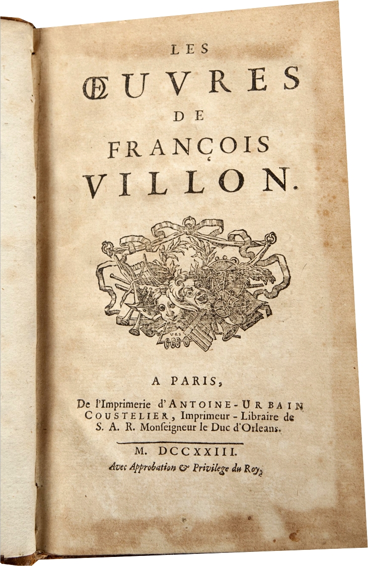 сборник стихов Ф. Вийона - издание конца 18 века