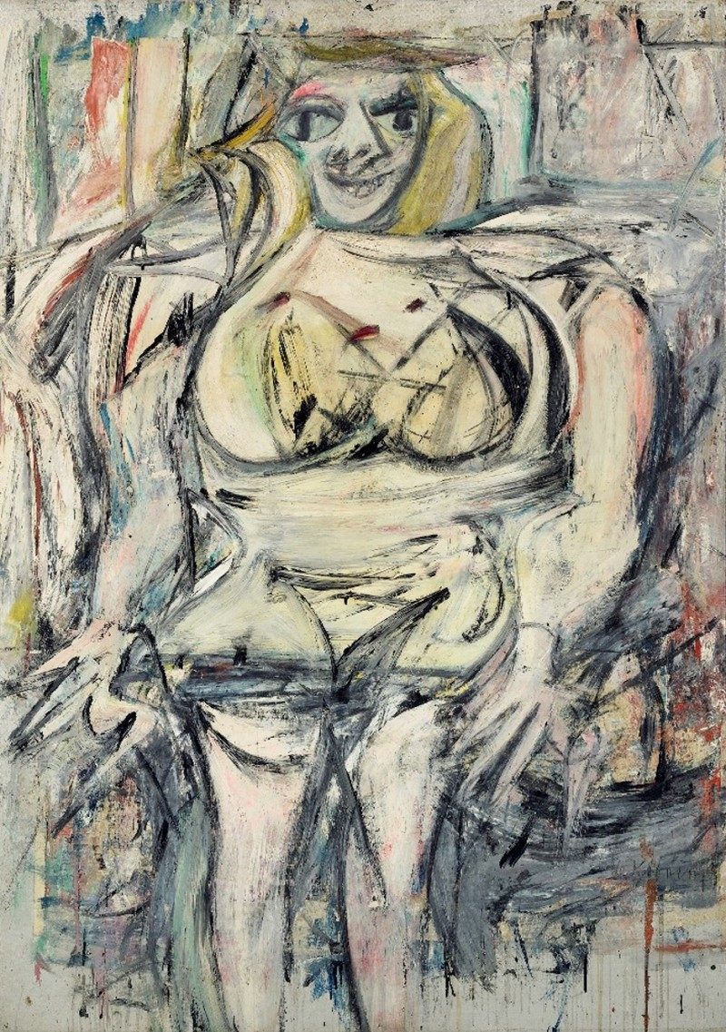 картина Виллема де Кунинга "Женщина III" (1953)