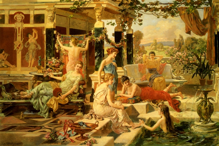 римская терма - картина художника