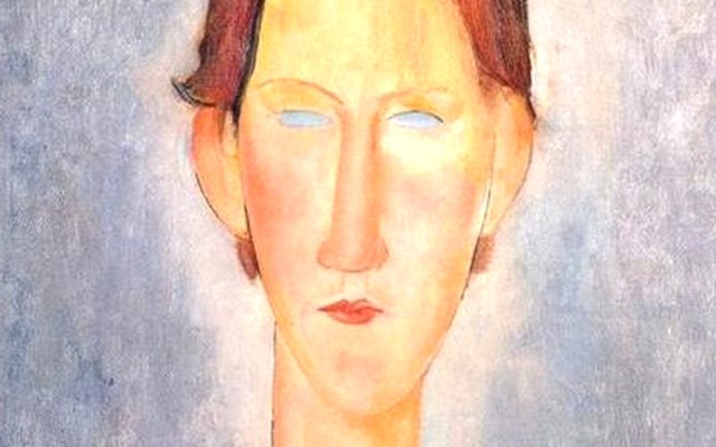 портрет жены Модильяни - картина маслом
