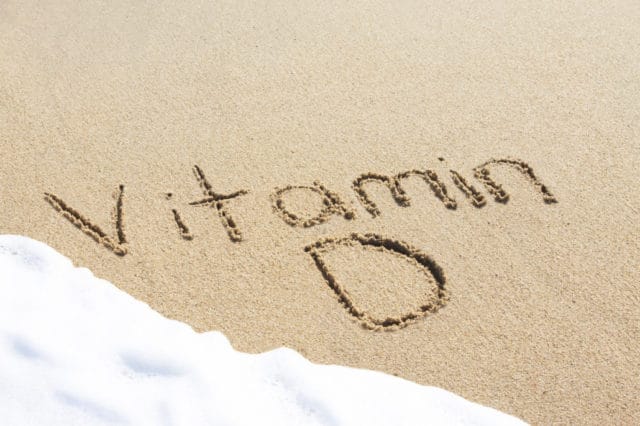надпись на песке, витамин D