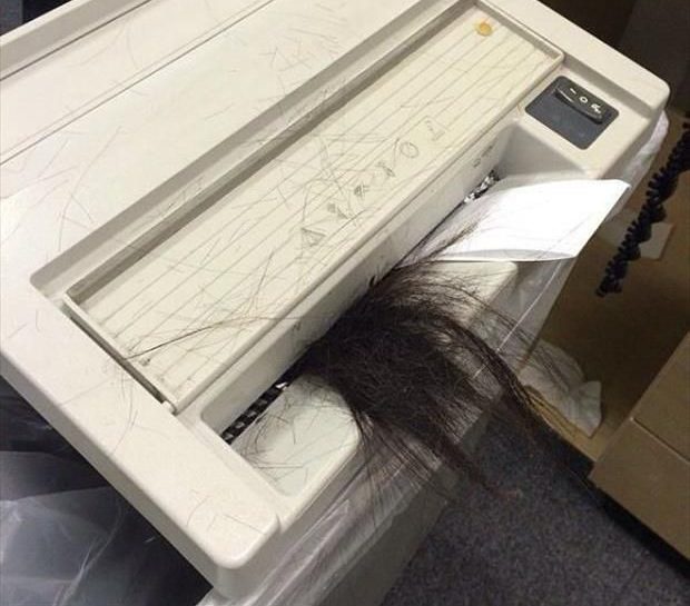 Волосы в факсе
