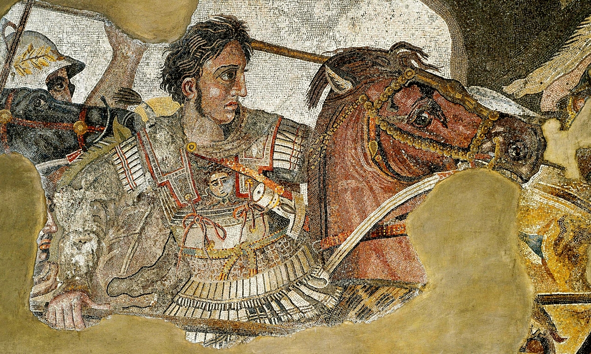 Александр Македонский на сохранившейся фреске