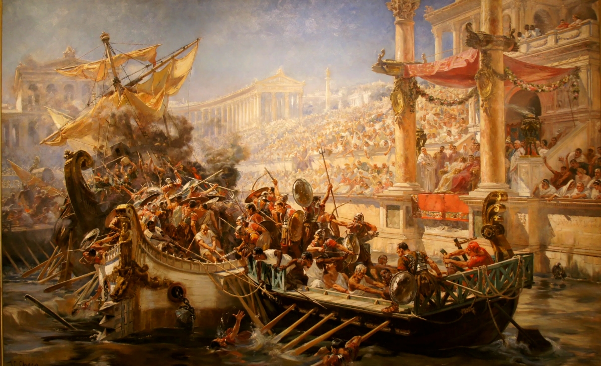 морское сражение в Колизее