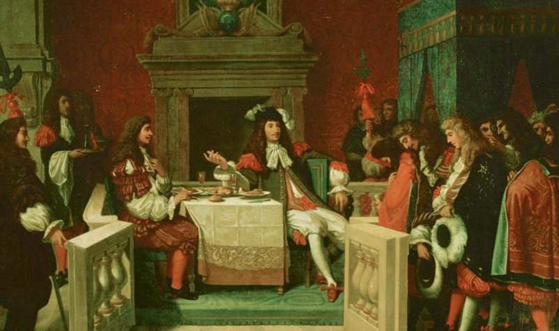 Людовик XIV со свитой