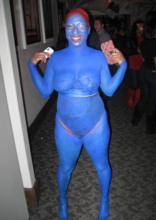 синяя женщина
