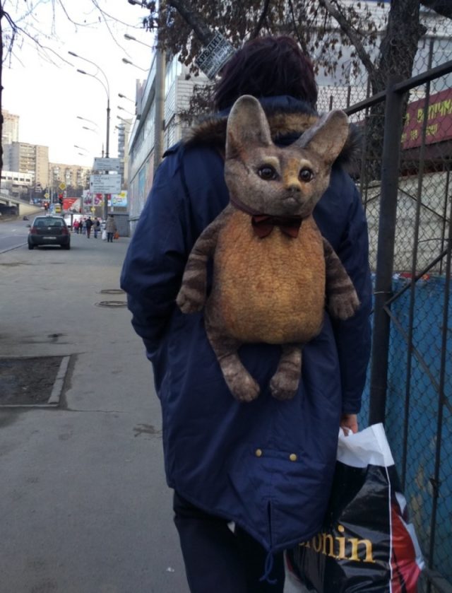рюкзак в форме кошки