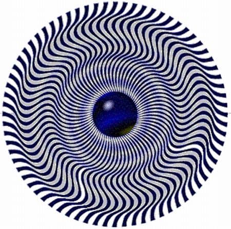 оптическая иллюзия с кругом