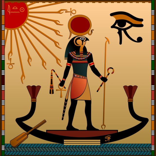 рисунок египетского бога