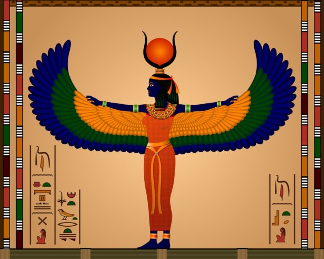 рисунок богини исиды
