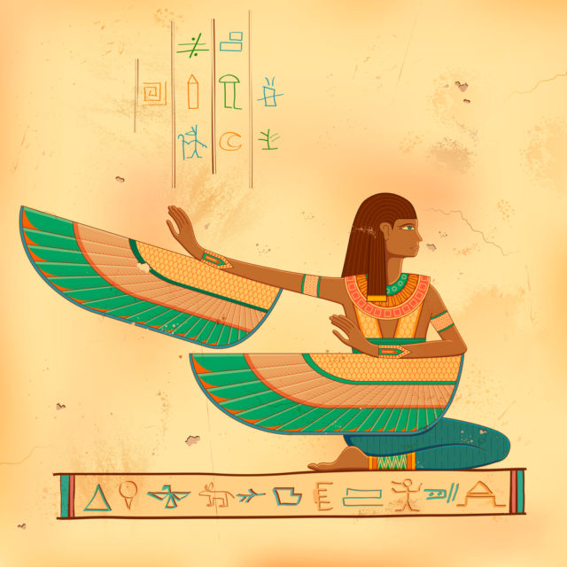 рисунок египетской богини