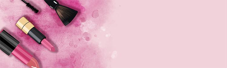 pink watercolor smudged cosmetics background_1164527