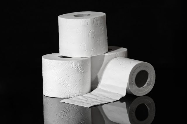 четыре рулона туалетной бумаги