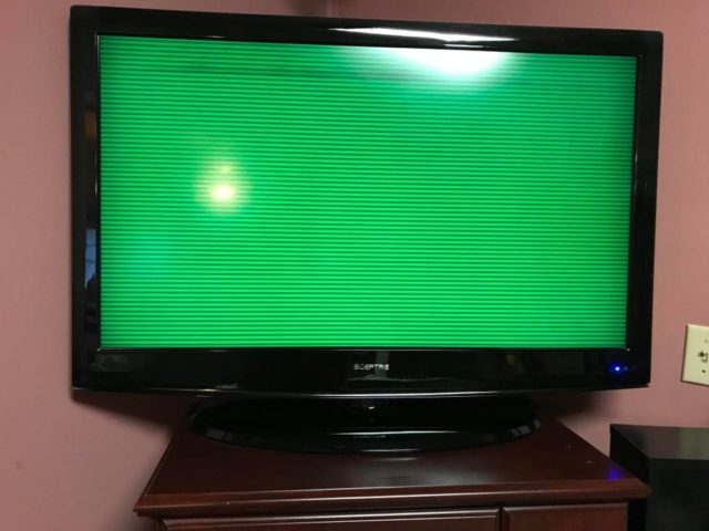 телевизор с зеленым экраном