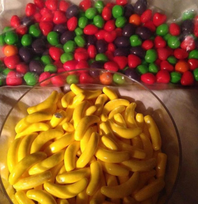 разноцветные конфеты
