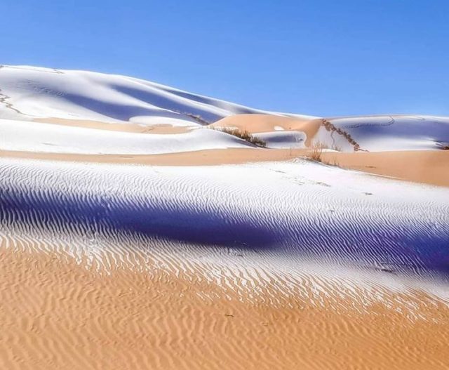 снег в пустыне сахара