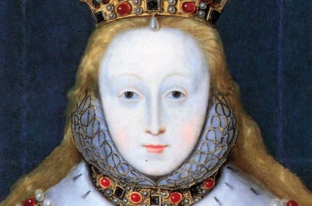 портрет бледной рыжей женщины из средневековья