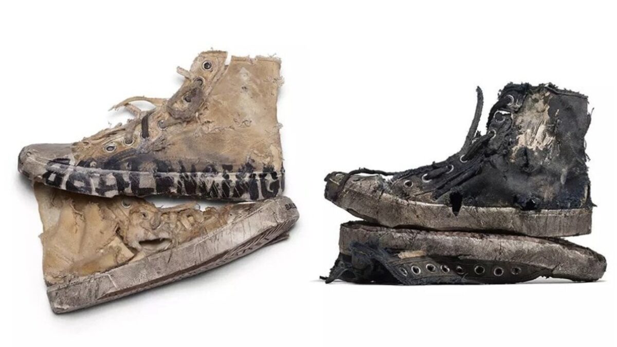 Balenciaga создала коллекцию грязной, заношенной обуви